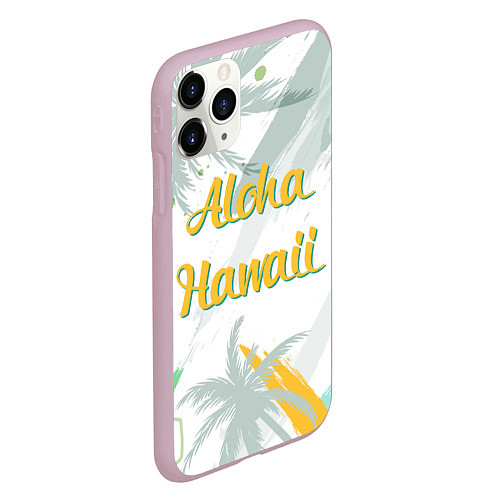 Чехол iPhone 11 Pro матовый Aloha Hawaii / 3D-Розовый – фото 2