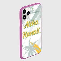 Чехол iPhone 11 Pro матовый Aloha Hawaii, цвет: 3D-фиолетовый — фото 2