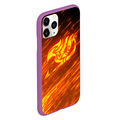 Чехол iPhone 11 Pro матовый NATSU DRAGNEEL / 3D-Фиолетовый – фото 2