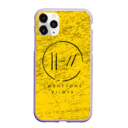 Чехол iPhone 11 Pro матовый 21 Pilots: Yellow Grunge, цвет: 3D-светло-сиреневый