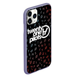 Чехол iPhone 11 Pro матовый 21 Pilots: English Alphabet, цвет: 3D-серый — фото 2