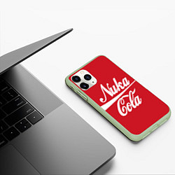 Чехол iPhone 11 Pro матовый Nuka Cola, цвет: 3D-салатовый — фото 2