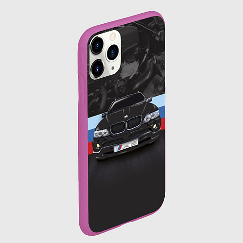 Чехол iPhone 11 Pro матовый BMW X5 M / 3D-Фиолетовый – фото 2