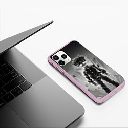 Чехол iPhone 11 Pro матовый Mob Psycho, цвет: 3D-розовый — фото 2