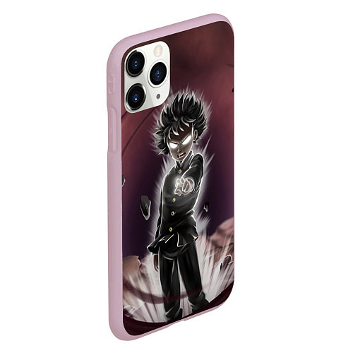 Чехол iPhone 11 Pro матовый Mob Psycho 100 / 3D-Розовый – фото 2