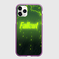 Чехол iPhone 11 Pro матовый Fallout: Radiation Storm