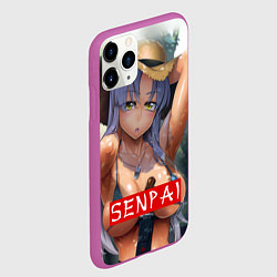 Чехол iPhone 11 Pro матовый Senpai Sex, цвет: 3D-фиолетовый — фото 2
