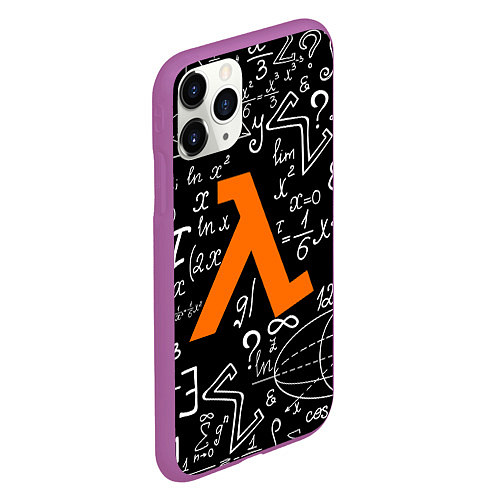 Чехол iPhone 11 Pro матовый HL: Lambda / 3D-Фиолетовый – фото 2