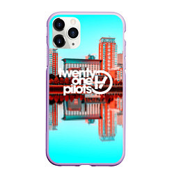 Чехол iPhone 11 Pro матовый 21 Pilots: Mirror City, цвет: 3D-сиреневый