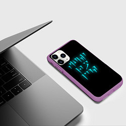 Чехол iPhone 11 Pro матовый TES: FUS RO DAH, цвет: 3D-фиолетовый — фото 2