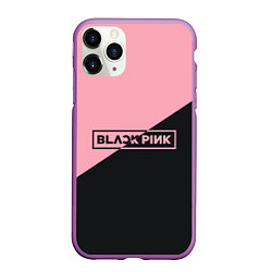 Чехол iPhone 11 Pro матовый Black Pink, цвет: 3D-фиолетовый