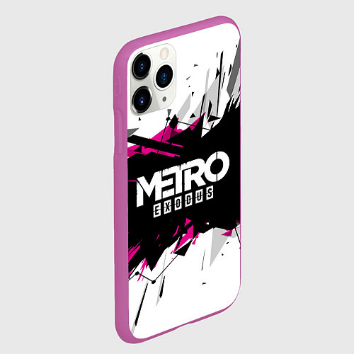 Чехол iPhone 11 Pro матовый Metro: Exodus Purple / 3D-Фиолетовый – фото 2