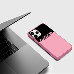 Чехол iPhone 11 Pro матовый Black Pink: In Your Area, цвет: 3D-малиновый — фото 2