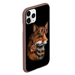 Чехол iPhone 11 Pro матовый Королевский лис, цвет: 3D-коричневый — фото 2