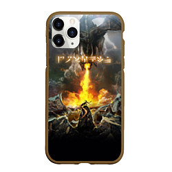 Чехол iPhone 11 Pro матовый TES: Dragon Flame