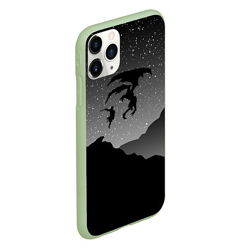 Чехол iPhone 11 Pro матовый TES: Nightmare / 3D-Салатовый – фото 2