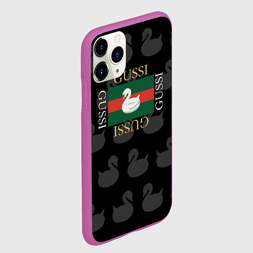 Чехол iPhone 11 Pro матовый GUSSI: Little Style / 3D-Фиолетовый – фото 2