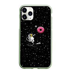 Чехол iPhone 11 Pro матовый Homer Spaceman, цвет: 3D-салатовый