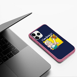 Чехол iPhone 11 Pro матовый I Can Drink It!, цвет: 3D-малиновый — фото 2