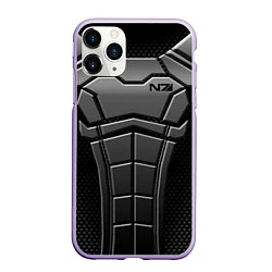 Чехол iPhone 11 Pro матовый Soldier N7, цвет: 3D-светло-сиреневый