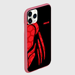 Чехол iPhone 11 Pro матовый Predator: Red Light, цвет: 3D-малиновый — фото 2