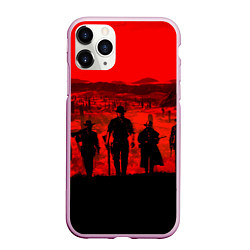 Чехол iPhone 11 Pro матовый RDR 2: Sunset, цвет: 3D-розовый