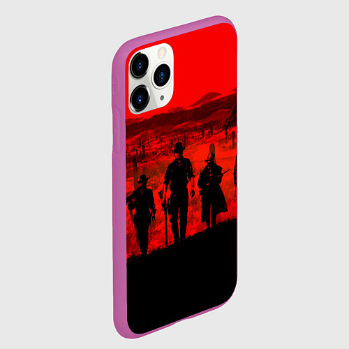 Чехол iPhone 11 Pro матовый RDR 2: Sunset / 3D-Фиолетовый – фото 2