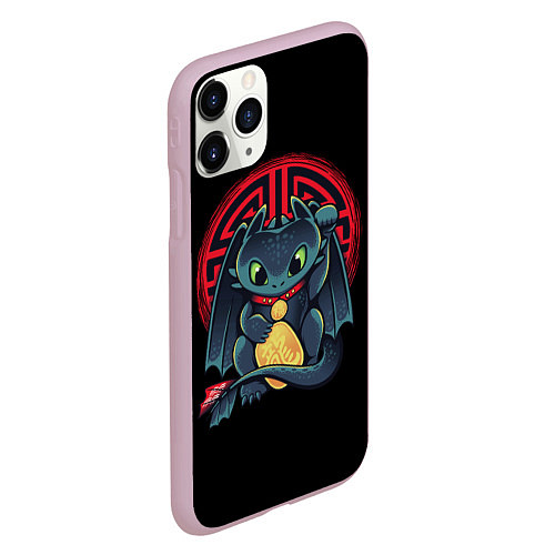 Чехол iPhone 11 Pro матовый Приручи меня / 3D-Розовый – фото 2