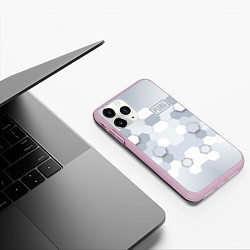 Чехол iPhone 11 Pro матовый PUBG: Lightning Guard, цвет: 3D-розовый — фото 2