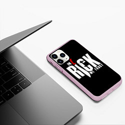 Чехол iPhone 11 Pro матовый In Rick We Trust, цвет: 3D-розовый — фото 2