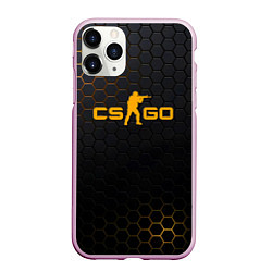 Чехол iPhone 11 Pro матовый CS:GO Carbon Style, цвет: 3D-розовый
