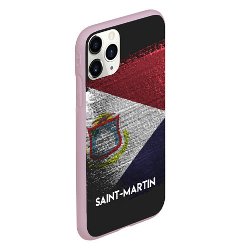 Чехол iPhone 11 Pro матовый Saint Martin Style / 3D-Розовый – фото 2