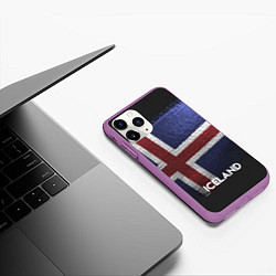 Чехол iPhone 11 Pro матовый Iceland Style, цвет: 3D-фиолетовый — фото 2