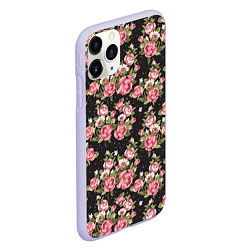 Чехол iPhone 11 Pro матовый Брендовые цветы, цвет: 3D-светло-сиреневый — фото 2