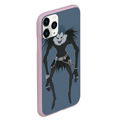 Чехол iPhone 11 Pro матовый Рюк - Тетрадь смерти, цвет: 3D-розовый — фото 2