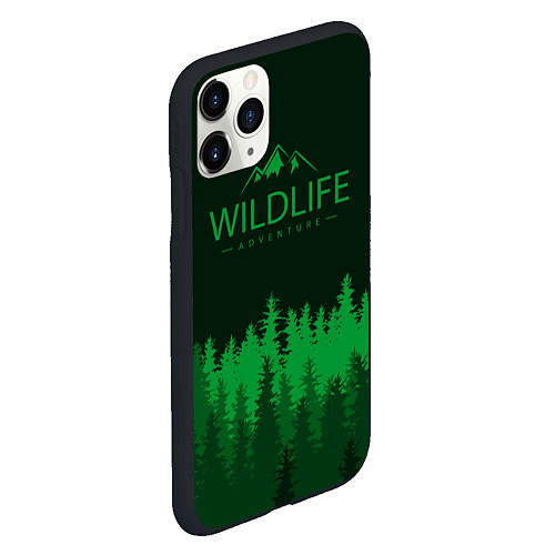 Чехол iPhone 11 Pro матовый Wildlife Adventure / 3D-Черный – фото 2