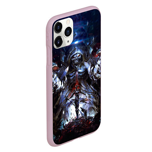 Чехол iPhone 11 Pro матовый Overlord / 3D-Розовый – фото 2