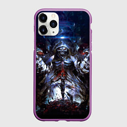 Чехол iPhone 11 Pro матовый Overlord, цвет: 3D-фиолетовый