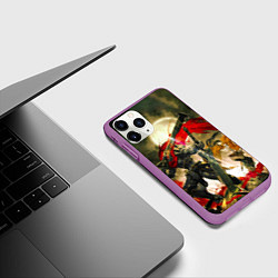 Чехол iPhone 11 Pro матовый Momonga Narberal Gamma, цвет: 3D-фиолетовый — фото 2