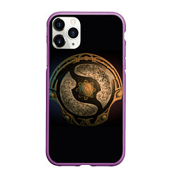 Чехол iPhone 11 Pro матовый Bronze Aegis, цвет: 3D-фиолетовый