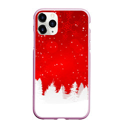 Чехол iPhone 11 Pro матовый Christmas pattern