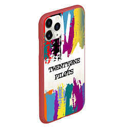 Чехол iPhone 11 Pro матовый 21 Pilots: Colors, цвет: 3D-красный — фото 2