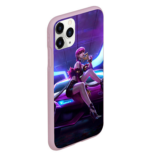 Чехол iPhone 11 Pro матовый Evelynn / 3D-Розовый – фото 2