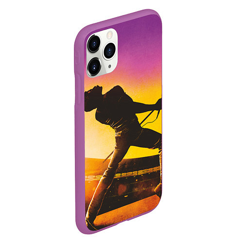 Чехол iPhone 11 Pro матовый Bohemian Rhapsody / 3D-Фиолетовый – фото 2