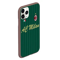 Чехол iPhone 11 Pro матовый AC Milan: Green Form, цвет: 3D-коричневый — фото 2