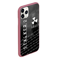 Чехол iPhone 11 Pro матовый STALKER 2021, цвет: 3D-малиновый — фото 2