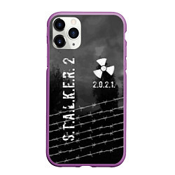 Чехол iPhone 11 Pro матовый STALKER 2021, цвет: 3D-фиолетовый