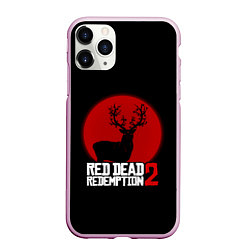 Чехол iPhone 11 Pro матовый RDR 2: Sunshine Deer, цвет: 3D-розовый