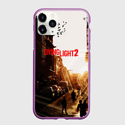 Чехол iPhone 11 Pro матовый Dying Light 2, цвет: 3D-фиолетовый
