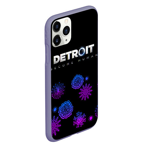 Чехол iPhone 11 Pro матовый Detroit: Become Human / 3D-Серый – фото 2